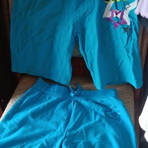TWO PAIR  KNEE LENGTH GIRLS CAPRIS.